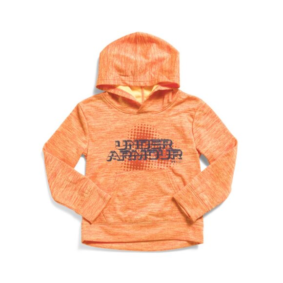 UNDER ARMOUR Orange Little Boys Logo Twist Hoodie - Picture 1 of 2